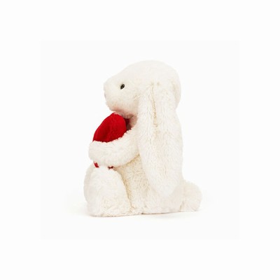 Jellycat Bashful Red Love Heart Bunnies Australia | 427185GSY